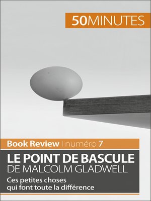 cover image of Le point de bascule de Malcolm Gladwell